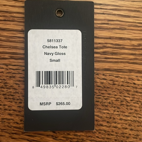 MZ Wallace Chelsea Tote small in Navy Gloss. - Picture 7 of 14